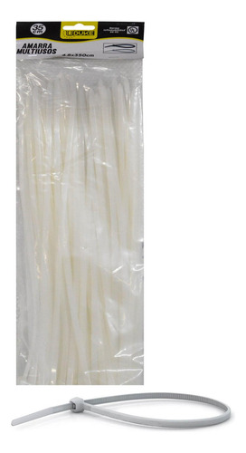 Amarra Plastica Uduke Blanca 4.8x350mm (35 Cm) (100 Unds)