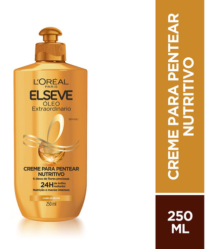 Creme Para Pentear Loréal Paris Óleo Extraordinário 250ml