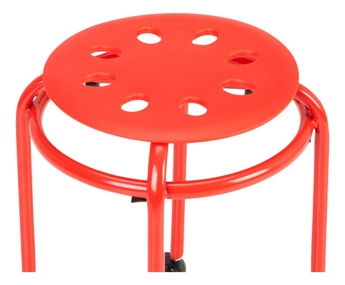 Taburetes Apilables Móviles Coloridos Para Niños Con Ruedas Azul, Verde, Rojo, Púrpura