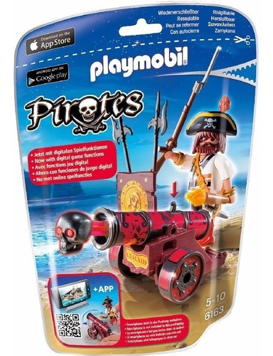 Playmobil 6163 Cañon Rojo Interactivo Pirata Mundo Manias