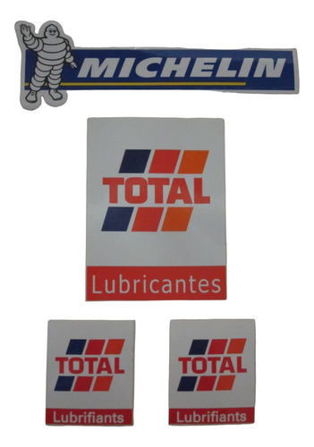 Kit Autoadhesivos Marcas Michelin Y Total (logo Antiguo)