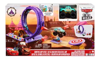 Pista Armable Mattel Espectáculo En El Loop Cars