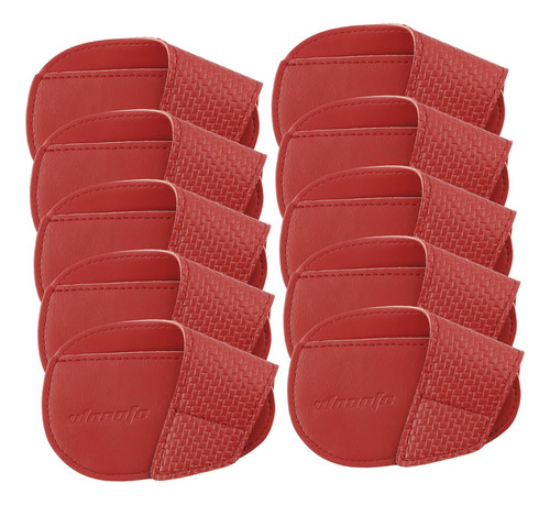 10x Funda Para La Cabeza Del Palo De Golf, Funda Rojo