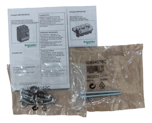 Disjuntor Nsx100s Dc Mic 2.2 100a 3p C10s3d - Schneider