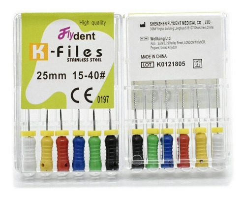 Limas K-file 25 Mm - Endodoncia - Serie A Elección - Dental