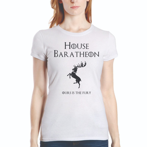 Playera Blusa Dama Blanca House  Baratheon Game Of Thrones 