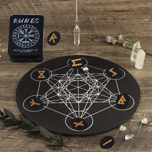 Conjunto De Runas De Bruja Runas Vikingas Herramientas De Ad