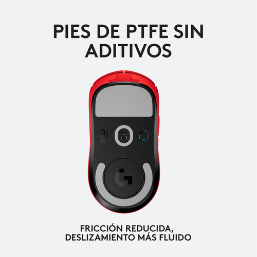 Mouse Gamer Inalámbrico Logitech G Pro X Superlight - Rojo