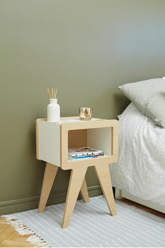 Imagen 3 de 10 de Mesa De Luz Retro Vintage Simple
