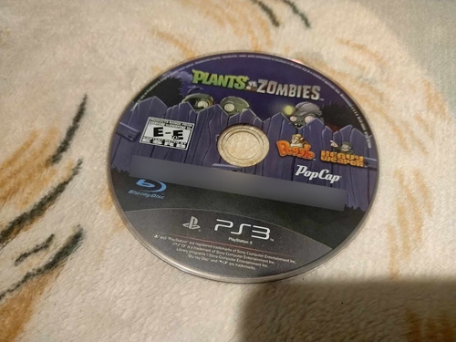 Plants Vs Zombies Playstation 3 Ps3 Solo Cd