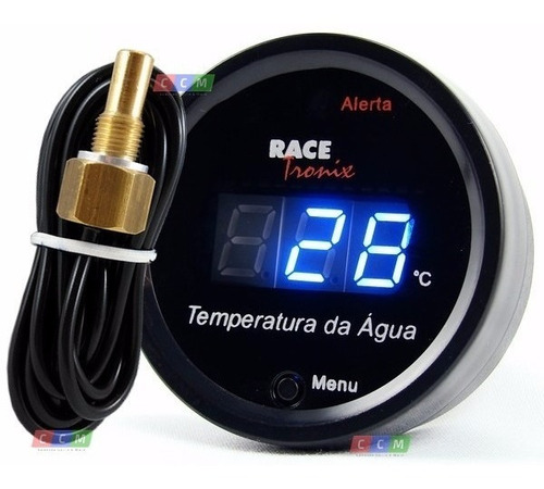 Termometro Medidor Temperatura Agua Automotivo Digital Azul