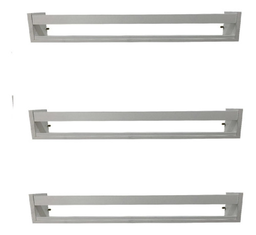 Kit 03 Prateleira 65x15cm Porta Temperos Enfeite Parede Mdf