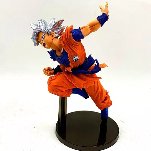 Boneco Goku Ultra Instinto Cabelo Cinza Prateado Colecionavel Super Sayajin  Dragon Ball Super