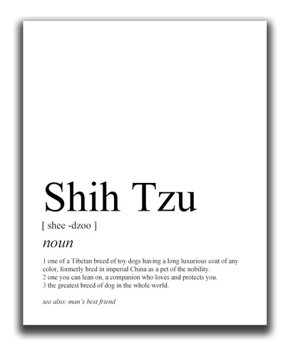Regalos De Shih Tzu Impresión De Arte De Definición D...