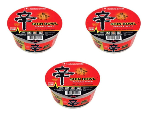 Shin Ramyun X 3 Bowl 86 Gr - g a $125