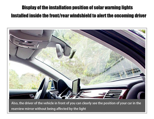Luces Estroboscópicas Led Solares Luces De Seguridad Intermi