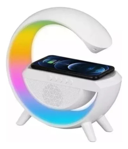 Parlante Cargador Inalámbrico Lámpara Rgb Parlante Bluetooth