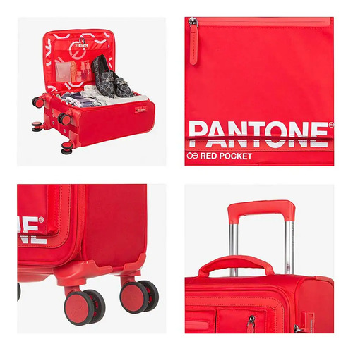 Equipaje Vertical De Cabina 20 PLG Oe X Pantone Roja