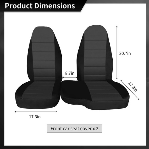 Tideme Fundas De Asientos Delanteros Para Ford Ranger,