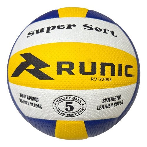 Balón Voleibol Super Suave Pu Runic Tamaño Oficial 