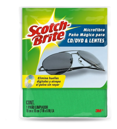 3m Scotch-brite Microfibra Para Lentes, 1 Pieza
