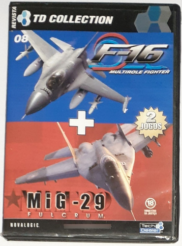 Pc - F16 Multirole Fighter + Mig 29 Fulcrum - Original (Usado)