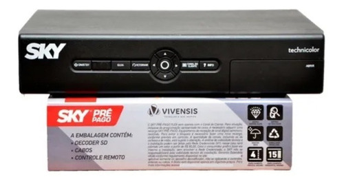 Receptor Sky Digital C/ Recarga Digital 4 Meses Globo Local