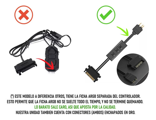 Controlador Manual Argb Id-cooling Addressable 3pines Sata
