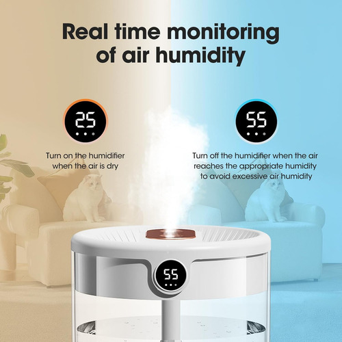 Humidificador De Aire Portátil, Humidificador Dormitorio 2 L