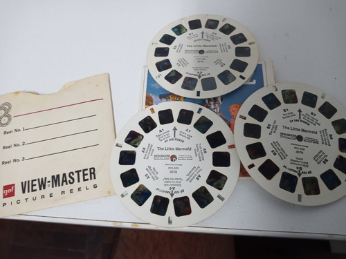 7k La Sirenita 3 Discos De View Master 1966