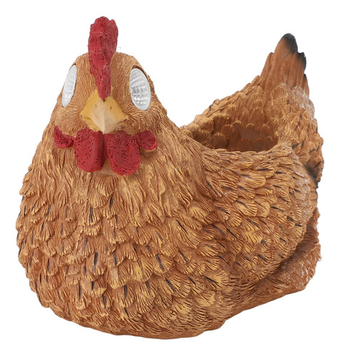 Solar De Resina Con Forma De Maceta De Gallina, Suculenta, C