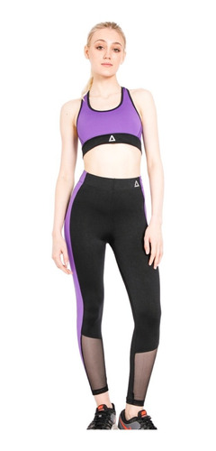 Conjunto Deportivo Magalí Top Y Calza Comb - Aerofit Sw 