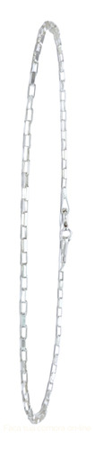 Pulseira Com Elos Retangulares Em Prata 925 - 19,8cm
