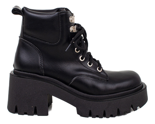 Botas Mujer Botinetas Borcegos Con Plataforma De Goma Heben