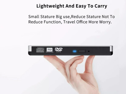 Unidade De Gravador De Dvd Óptico Usb 3.0 Para Macbook/windo