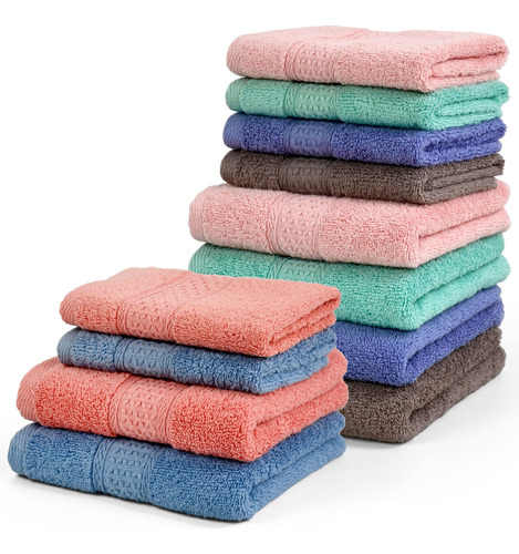 Cleanbear Juego Toalla Mano Paño Baño 6 Color Para Diferente