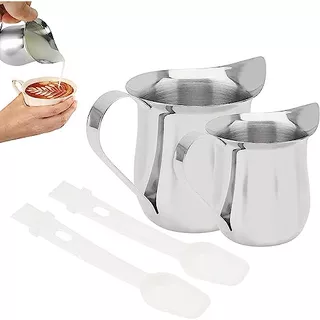 2 Pack Creamer Pitcher Bell Creamers, 2 Oz And 3 Oz Esp...