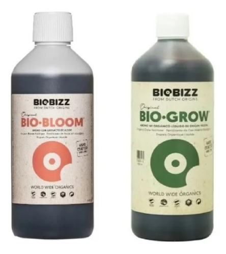  Biobizz Bio Bloom 1 Lts + Bio Grow 1 Litro
