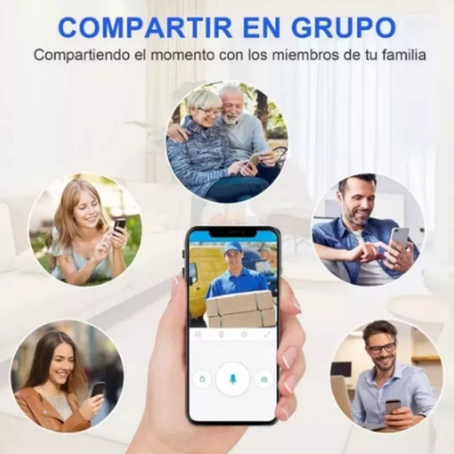 Timbre Inalámbrico Inteligente Seguridad En El Hogar Ipv6 Impermeable Con Cámara Para Visión Nocturna
