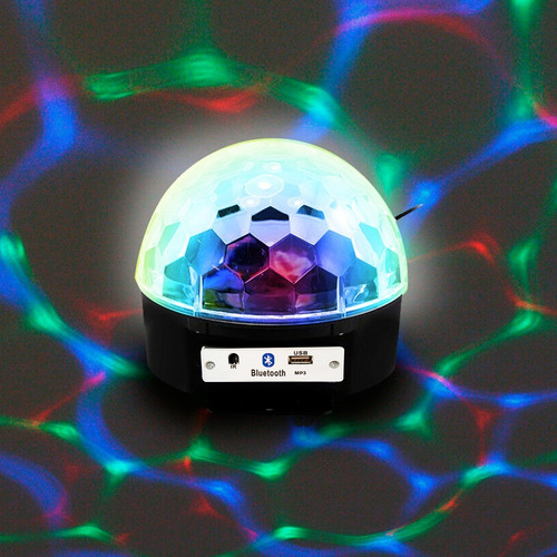Bola Led Luz Audioritmica Efectos Media Esfera Parlante Usb