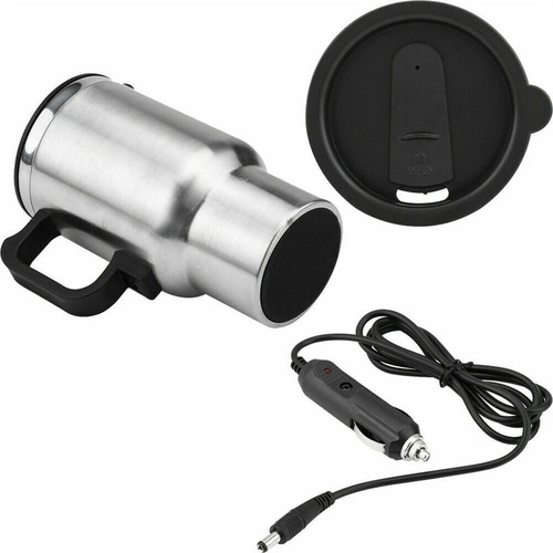 12v 450ml Coche Calefacción Taza Termo Acero Inoxidable.