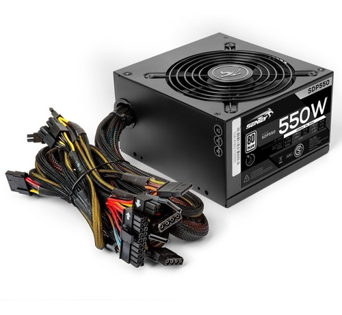 Fuente Pc Sentey Sdp-550 550w Reales Certif Fan 120mm Gamer 