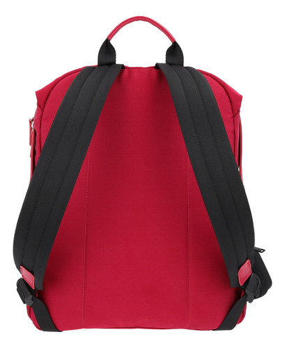 Airpack Portalaptop Mochila Ejecutiva Urban Chic Color Rojo Diseño De La Tela Lisa