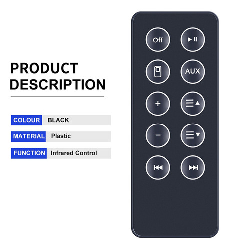 2 Nuevos Controles Remotos De Repuesto Para Sounddock 10 Sd1