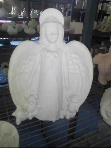 Bizcocho En Cerámica Angel Con Alas Para Pintar 