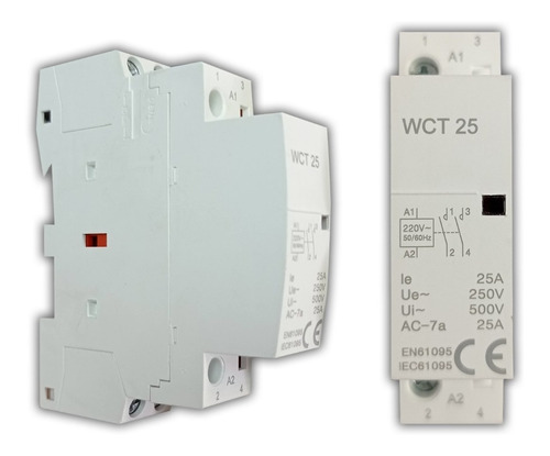 Contactor Relay Modular 25a 2p Din 220v Din - Electroimporta