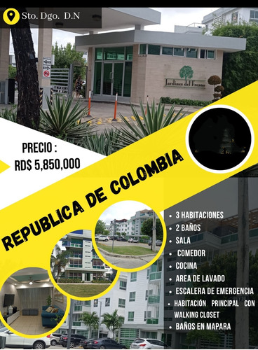 Vendo Hermoso Apto.4to.piso En La República De Colombia