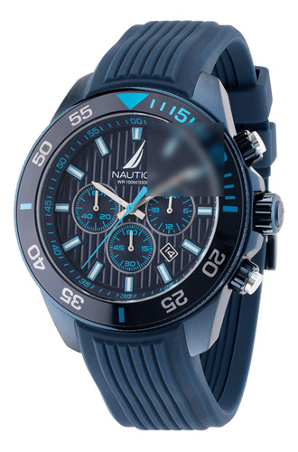 Reloj Náutica One Con Correa De Silicona Azul Para Hombre