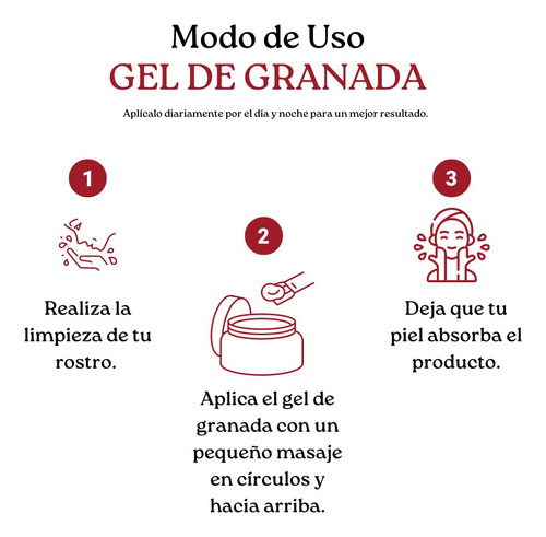 Gel De Granada Y Thanaka. Rutina Nocturna. Elimina Manchas, Arrugas y Líneas de Expresión.