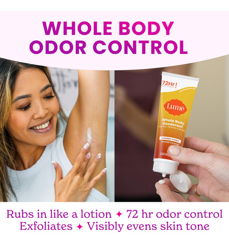 Desodorante Lume, Crema Invisible Para Todo El Cuerpo, Tubo
